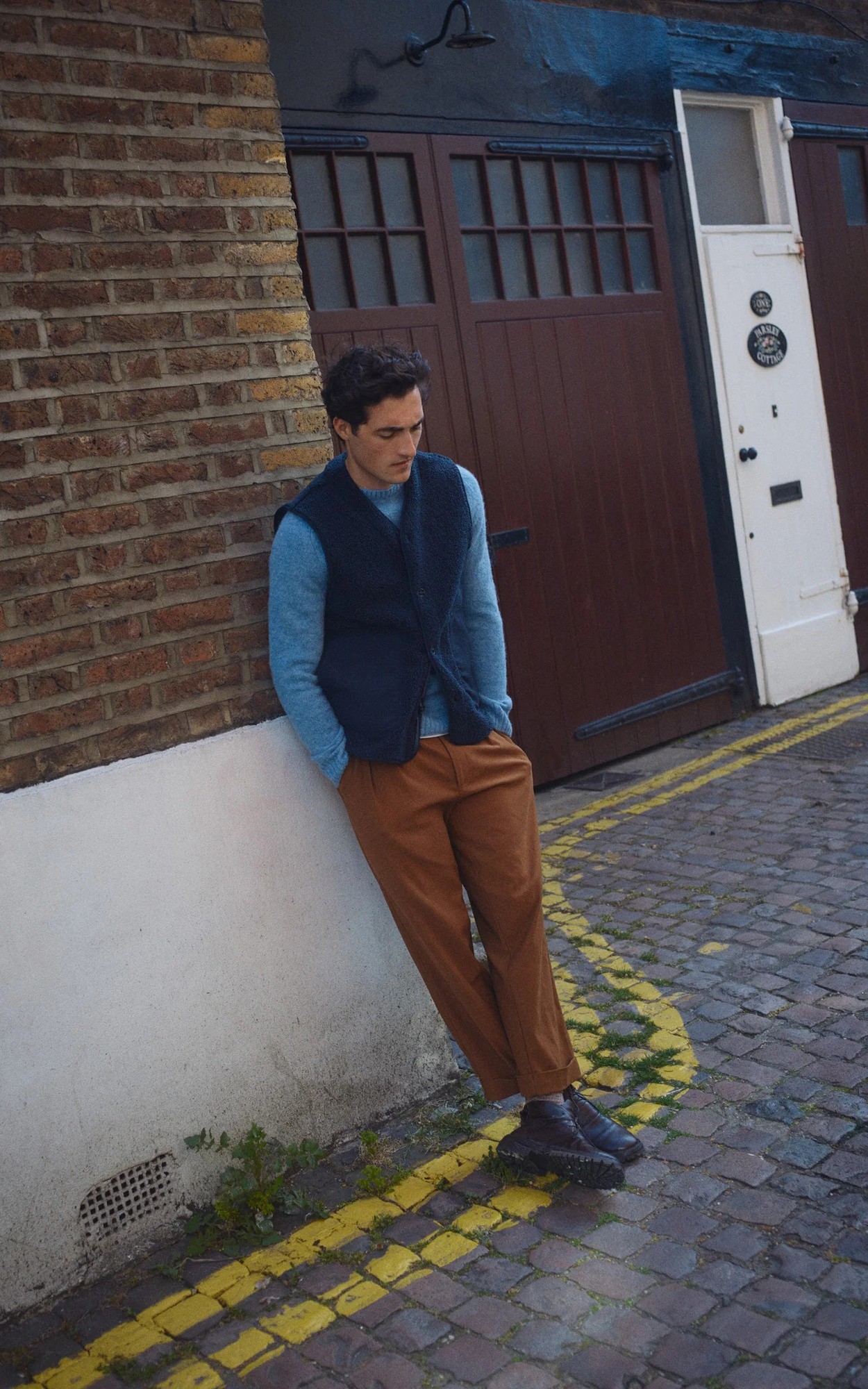 Donkerblauw Gilet