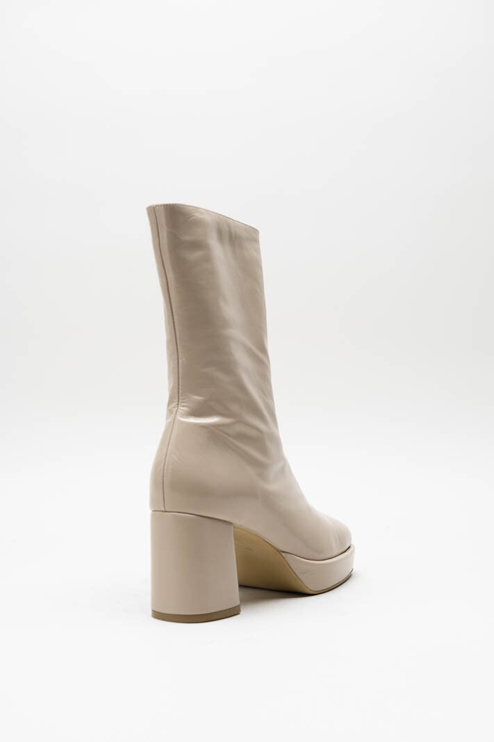 Beige Enkellaars hak image