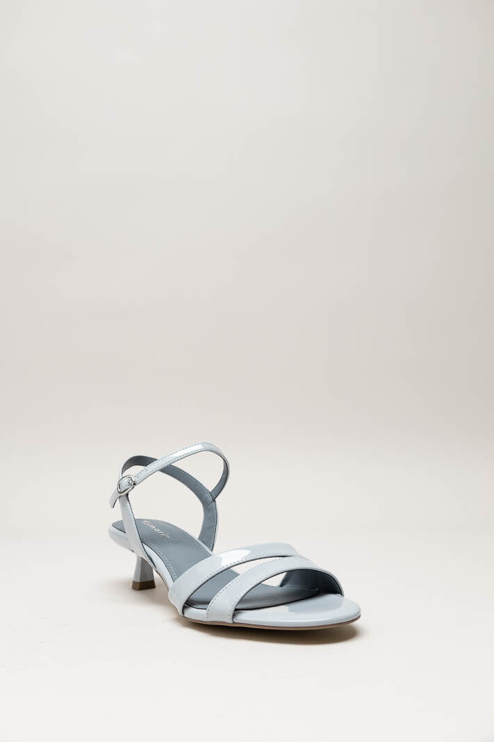 Lichtblauw Sandaal hak