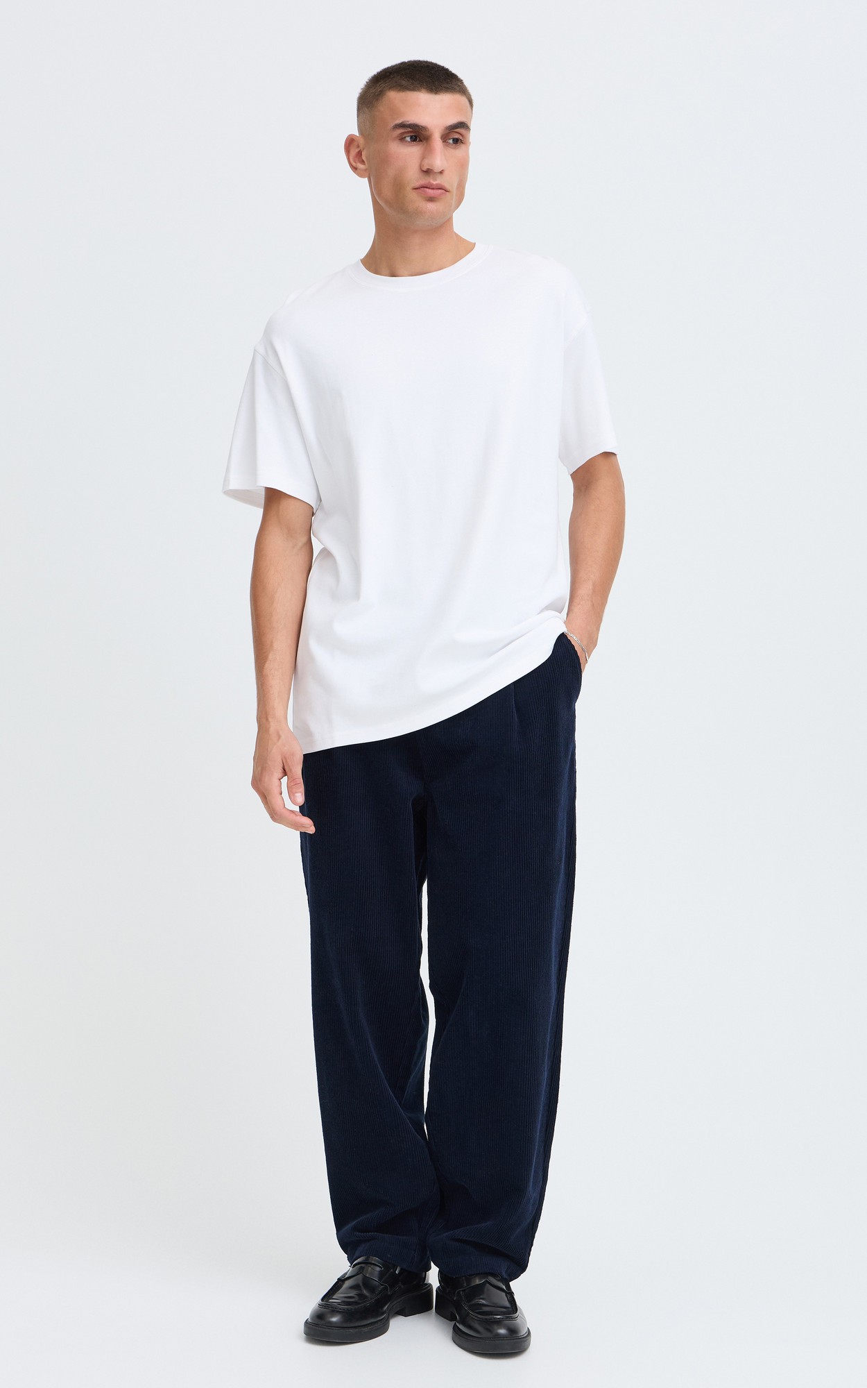 Marineblauw Broek image