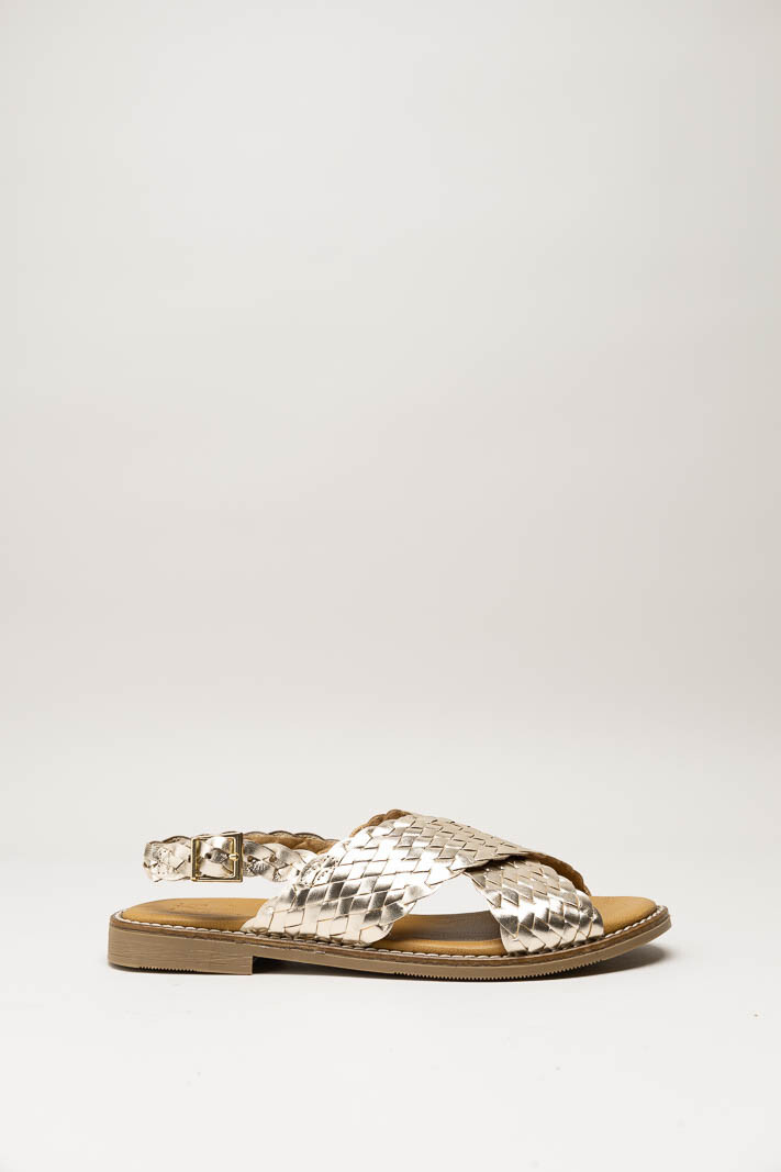 Goud Sandaal plat